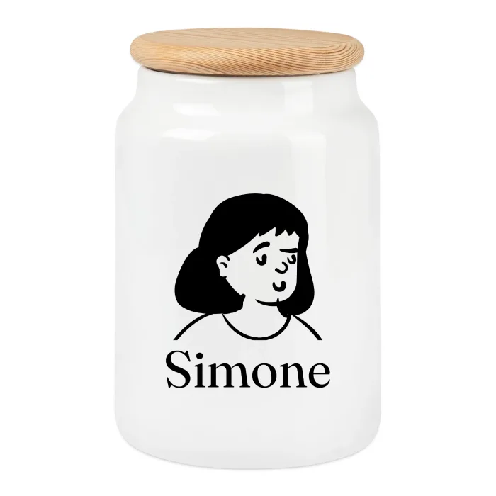 Boîte à biscuits personnalisée au prénom Simone