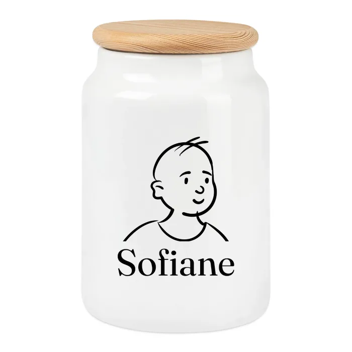 Boîte à biscuits personnalisée au prénom Sofiane