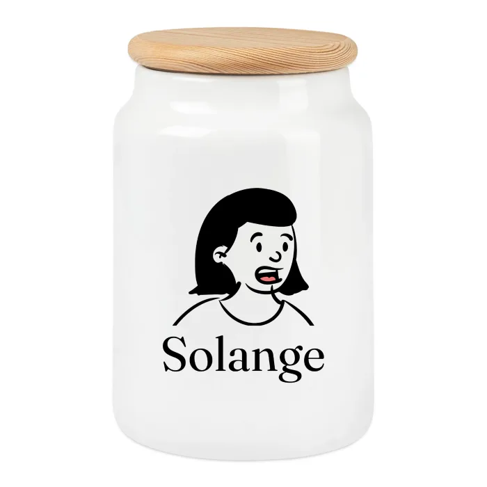 Boîte à biscuits personnalisée au prénom Solange
