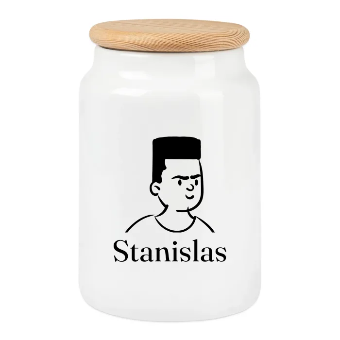 Boîte à biscuits personnalisée au prénom Stanislas