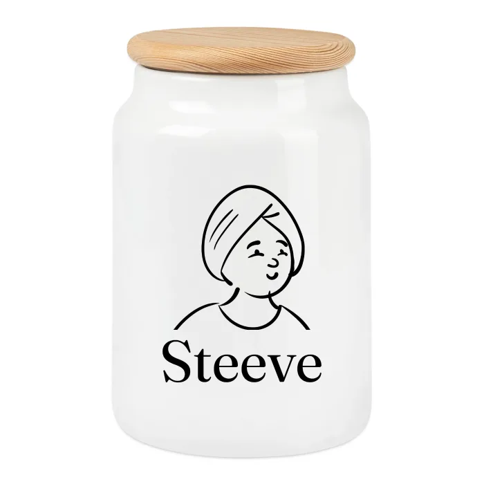 Boîte à biscuits personnalisée au prénom Steeve