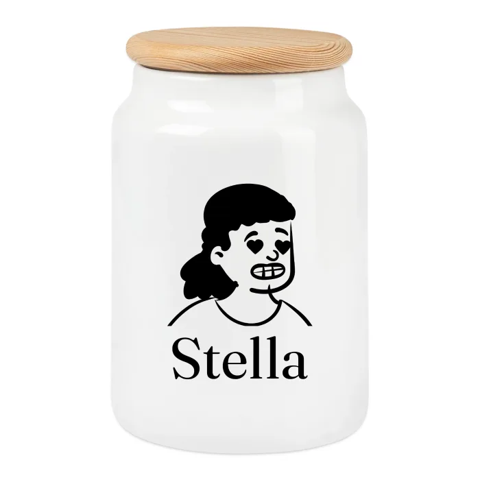 Boîte à biscuits personnalisée au prénom Stella