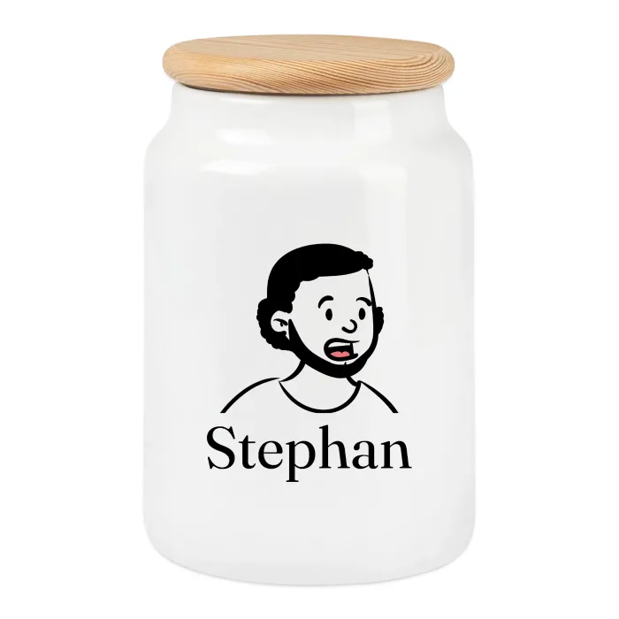 Boîte à biscuits personnalisée au prénom Stephan