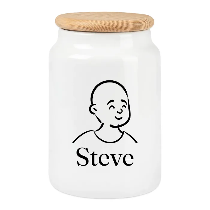 Boîte à biscuits personnalisée au prénom Steve