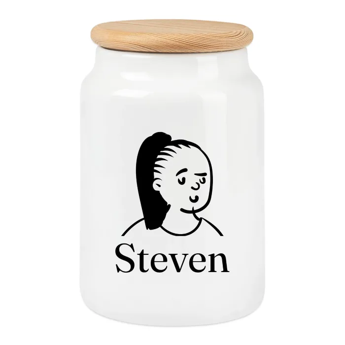 Boîte à biscuits personnalisée au prénom Steven