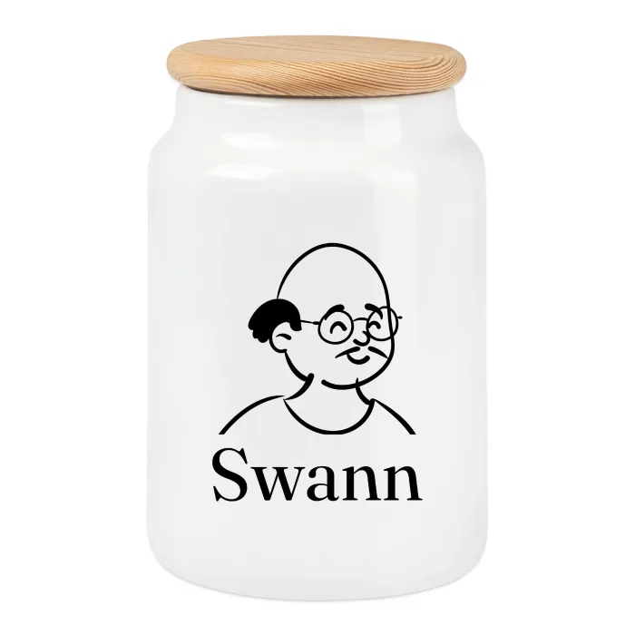 Boîte à biscuits personnalisée au prénom Swann