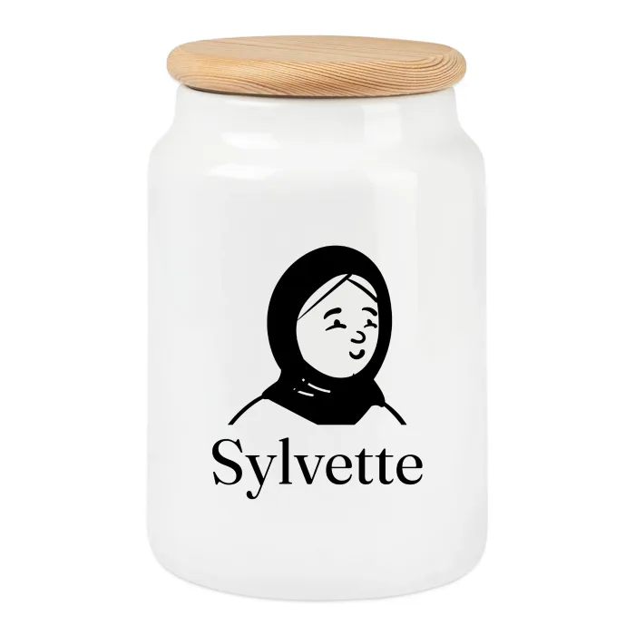 Boîte à biscuits personnalisée au prénom Sylvette