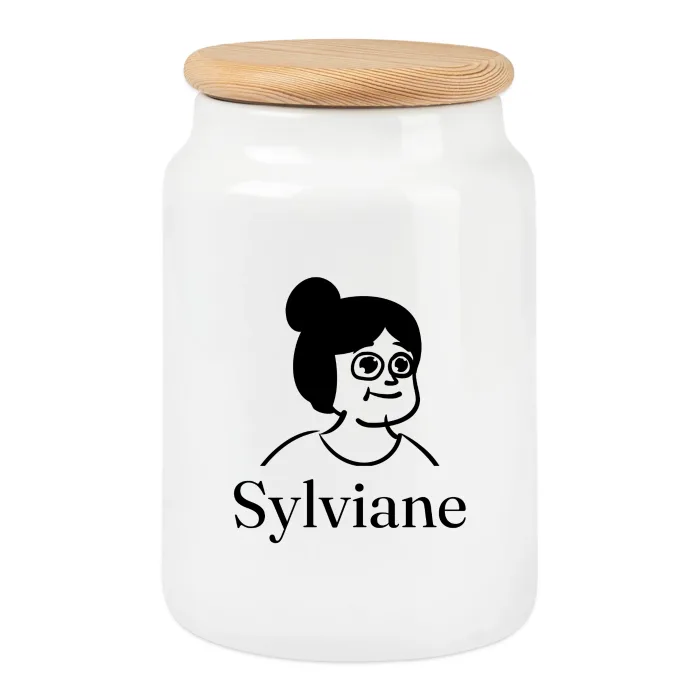 Boîte à biscuits personnalisée au prénom Sylviane