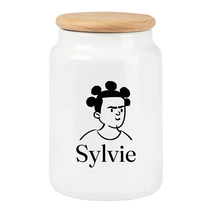 Boîte à biscuits personnalisée au prénom Sylvie