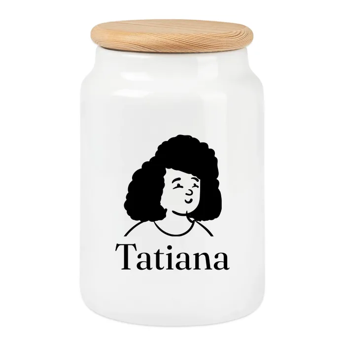 Boîte à biscuits personnalisée au prénom Tatiana