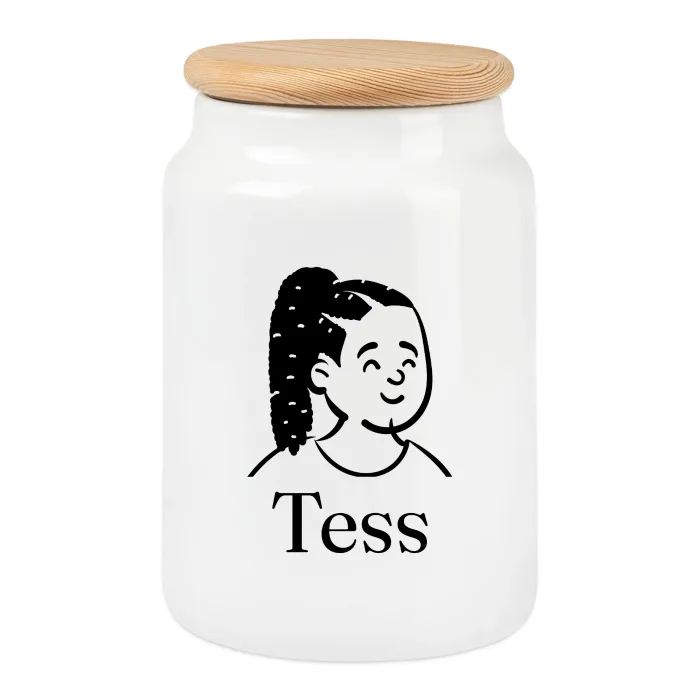 Boîte à biscuits personnalisée au prénom Tess