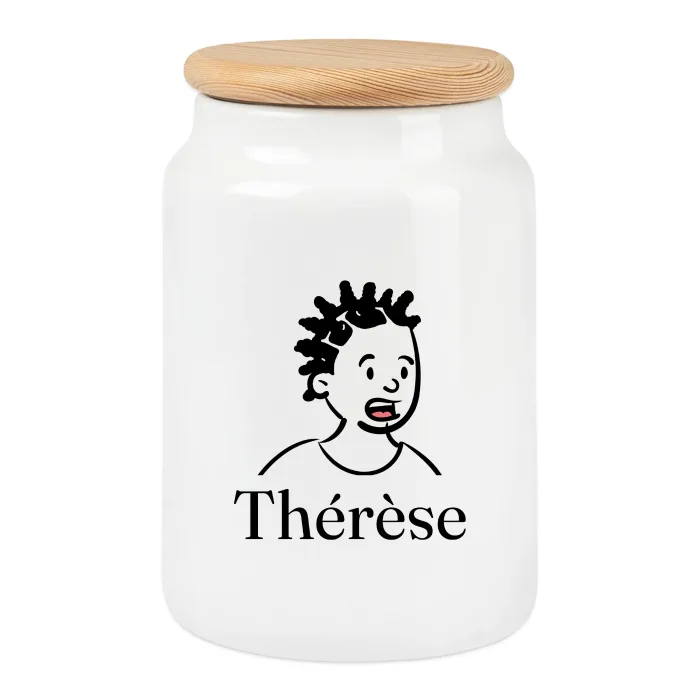 Boîte à biscuits personnalisée au prénom Thérèse