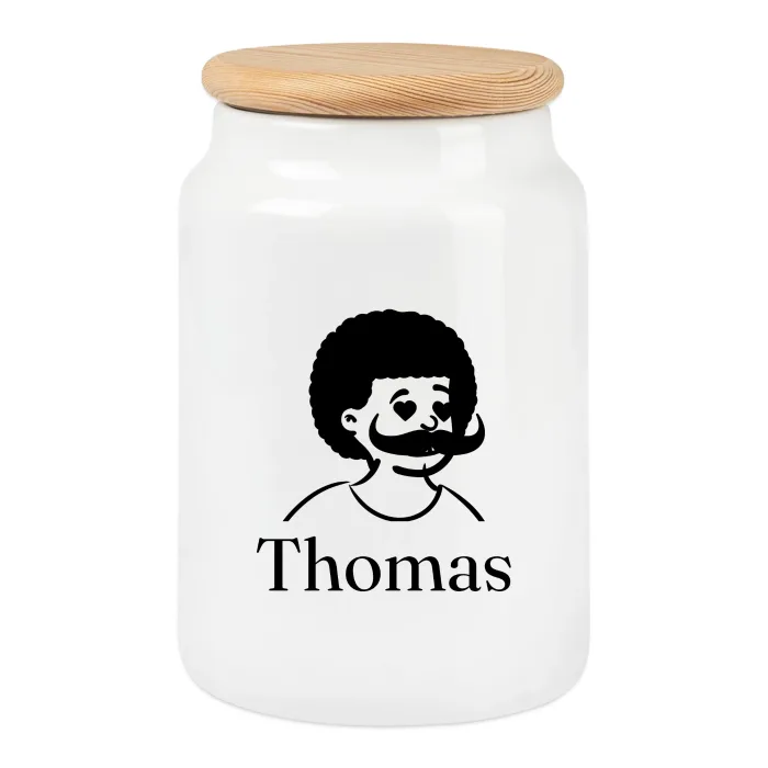 Boîte à biscuits personnalisée au prénom Thomas