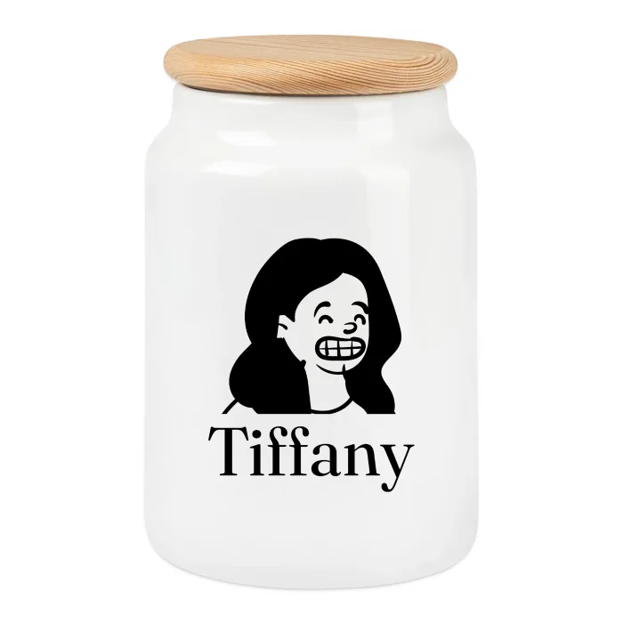 Boîte à biscuits personnalisée au prénom Tiffany
