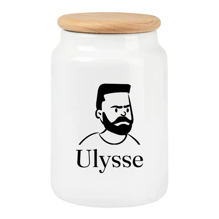 Boîte à biscuits personnalisée au prénom Ulysse