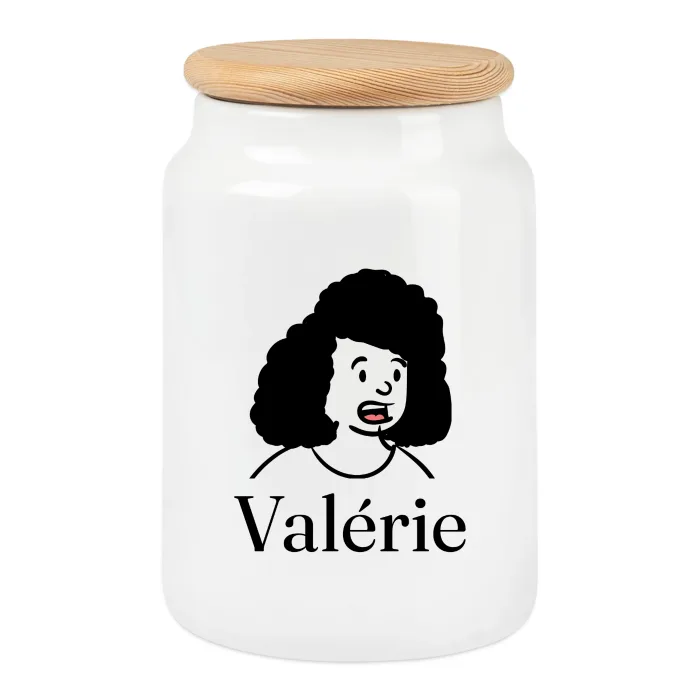 Boîte à biscuits personnalisée au prénom Valérie