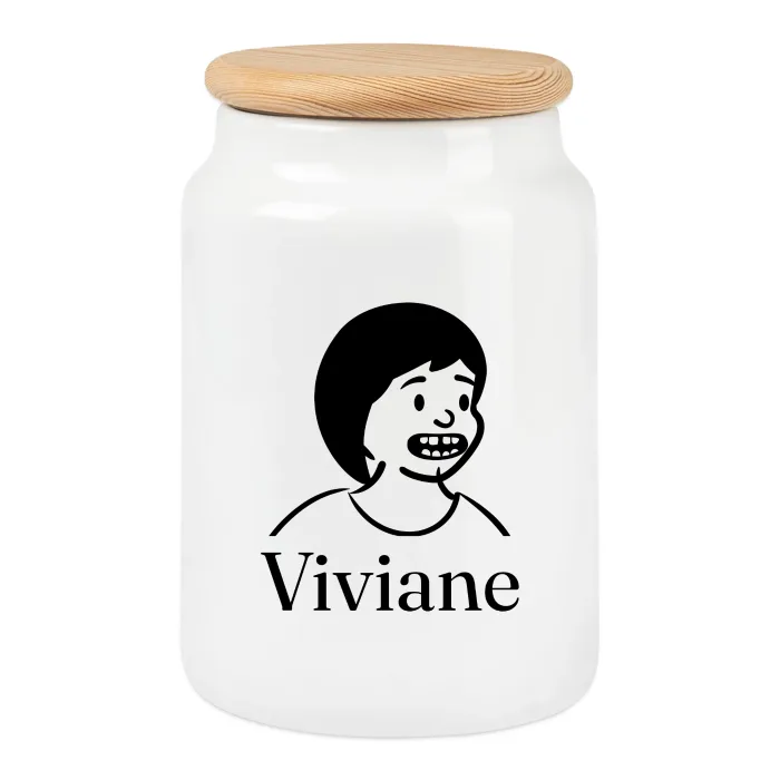 Boîte à biscuits personnalisée au prénom Viviane