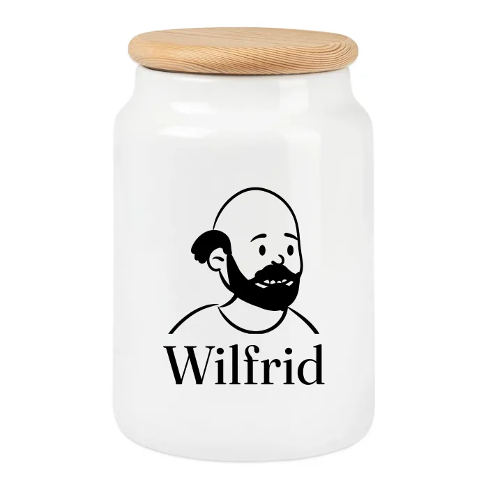 Boîte à biscuits personnalisée au prénom Wilfrid