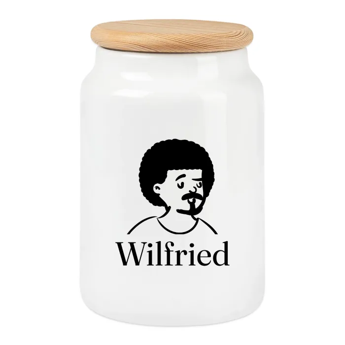 Boîte à biscuits personnalisée au prénom Wilfried