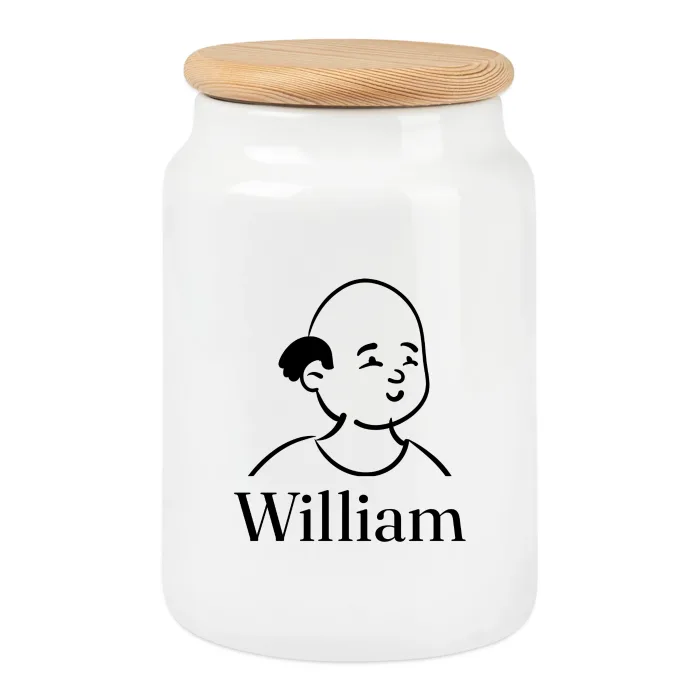 Boîte à biscuits personnalisée au prénom William