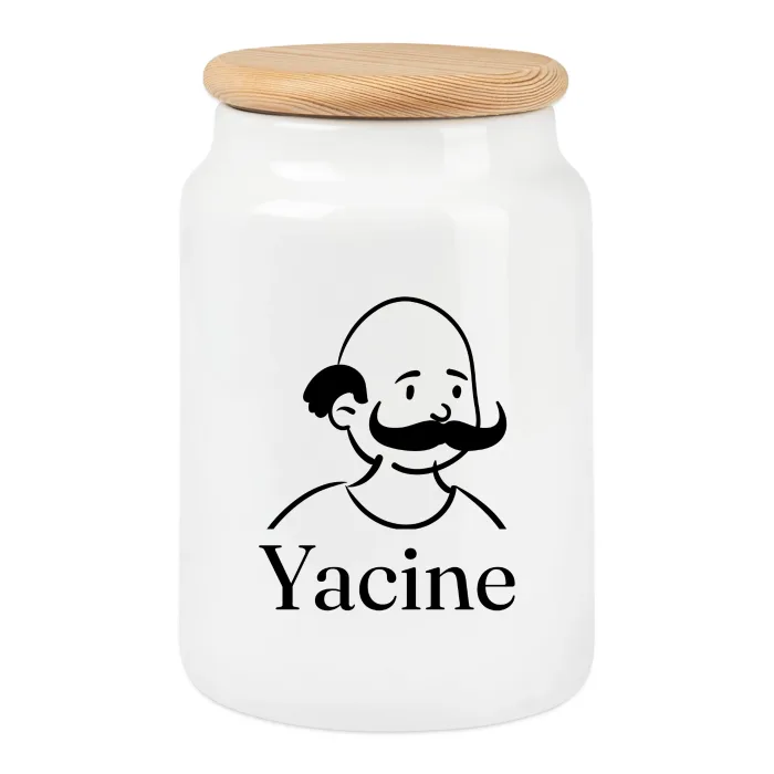 Boîte à biscuits personnalisée au prénom Yacine