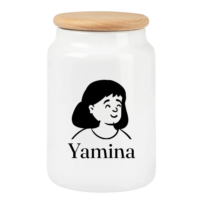 Boîte à biscuits personnalisée au prénom Yamina