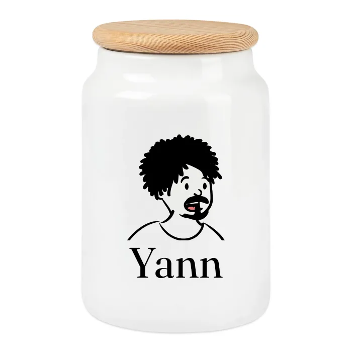 Boîte à biscuits personnalisée au prénom Yann