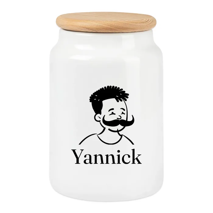 Boîte à biscuits personnalisée au prénom Yannick