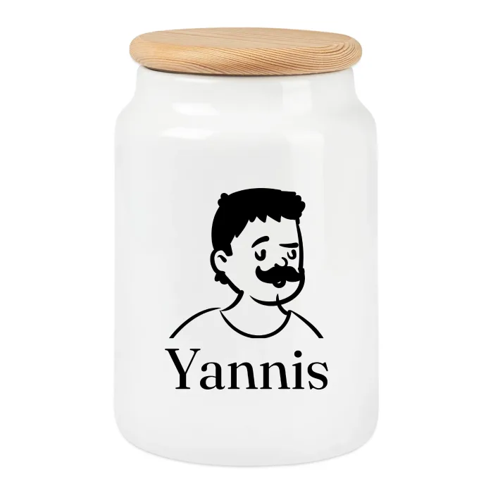 Boîte à biscuits personnalisée au prénom Yannis