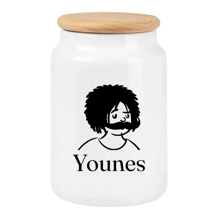 Boîte à biscuits personnalisée au prénom Younes