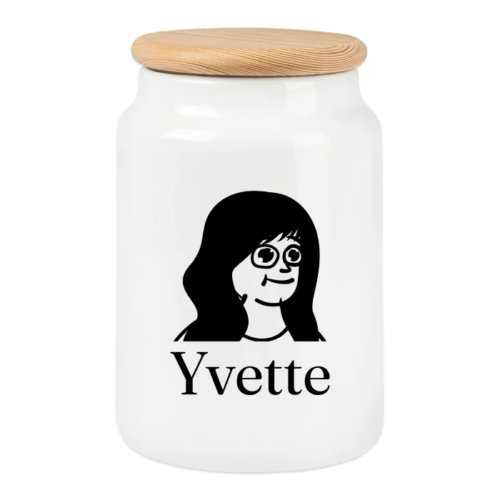 Boîte à biscuits personnalisée au prénom Yvette
