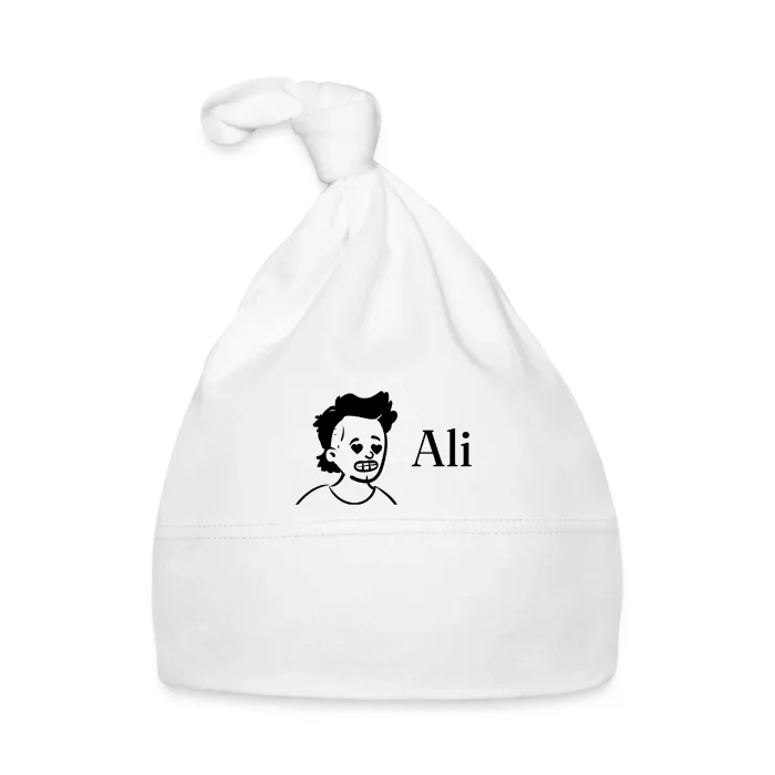 Bonnet bébé personnalisé au prénom Ali