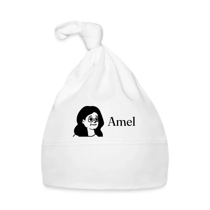 Bonnet bébé personnalisé au prénom Amel