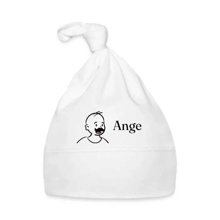 Bonnet bébé personnalisé au prénom Ange