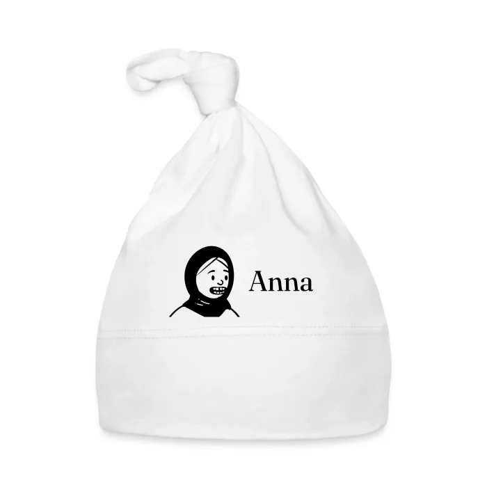 Bonnet bébé personnalisé au prénom Anna