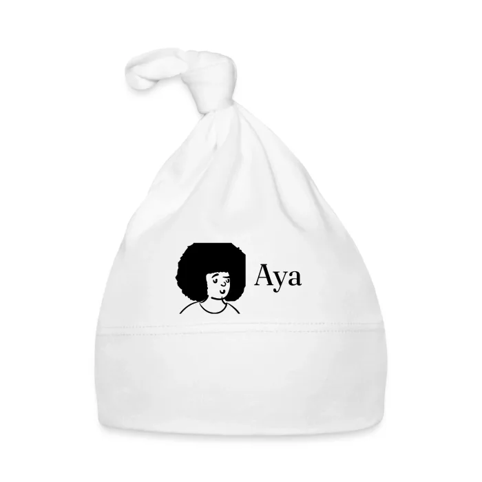 Bonnet bébé personnalisé au prénom Aya