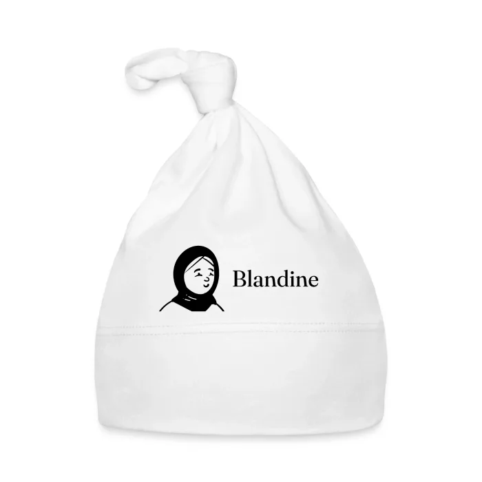 Bonnet bébé personnalisé au prénom Blandine