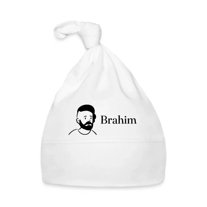 Bonnet bébé personnalisé au prénom Brahim