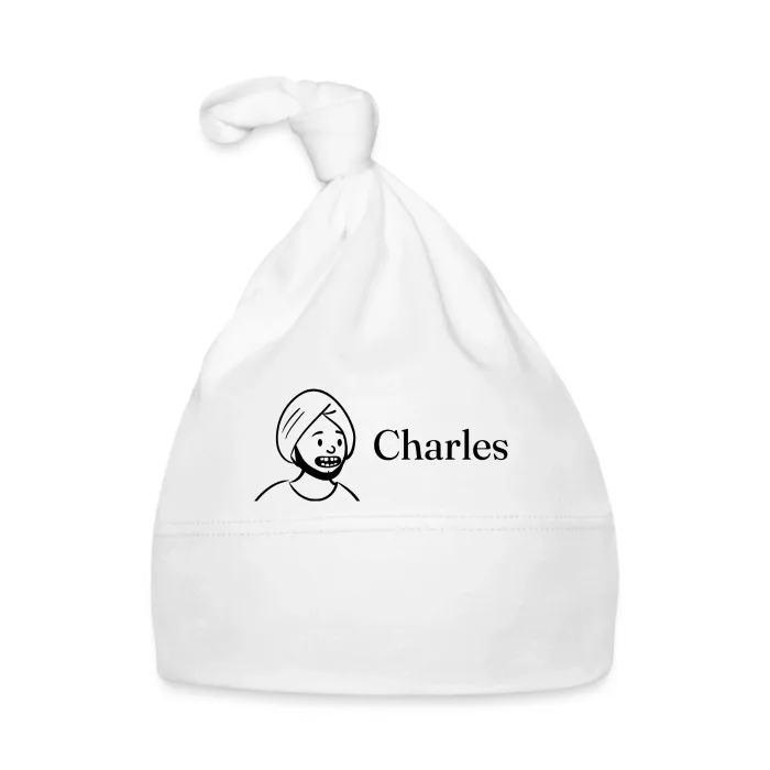 Bonnet bébé personnalisé au prénom Charles