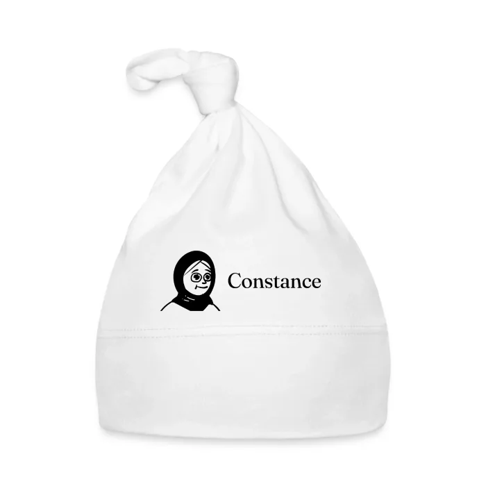 Bonnet bébé personnalisé au prénom Constance