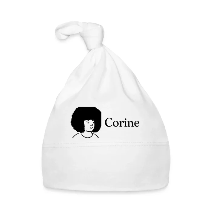 Bonnet bébé personnalisé au prénom Corine