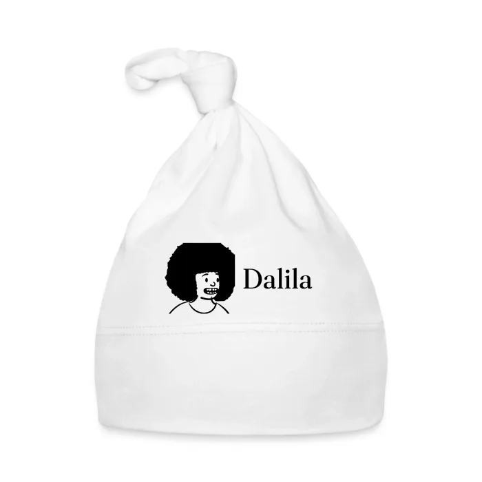 Bonnet bébé personnalisé au prénom Dalila