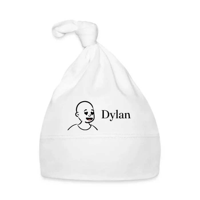 Bonnet bébé personnalisé au prénom Dylan