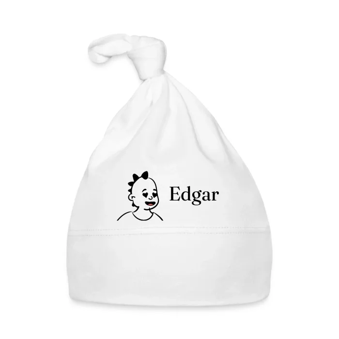 Bonnet bébé personnalisé au prénom Edgar