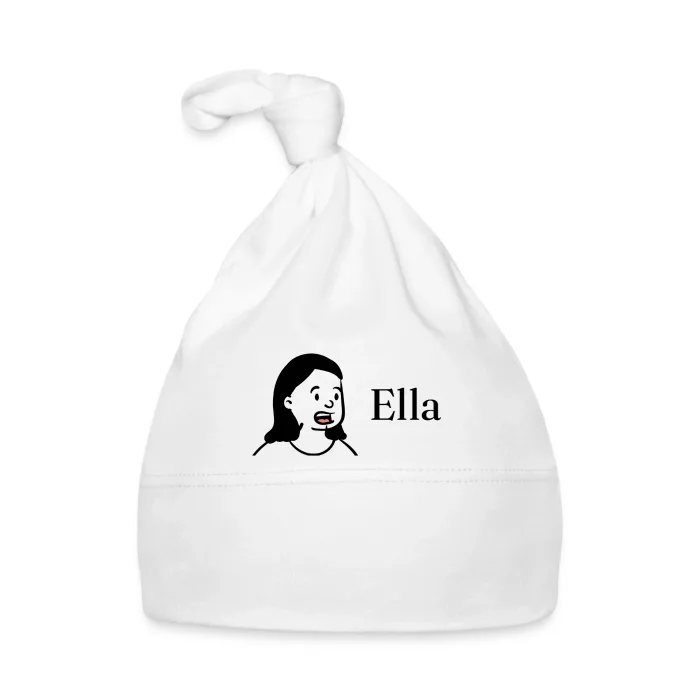 Bonnet bébé personnalisé au prénom Ella