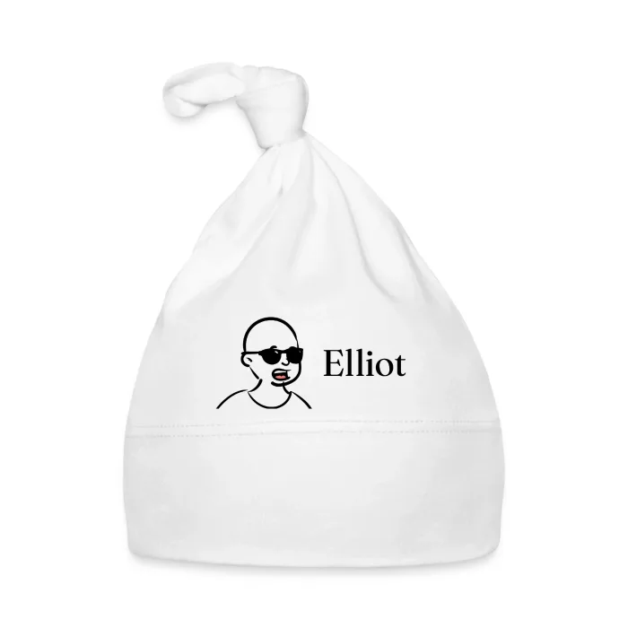 Bonnet bébé personnalisé au prénom Elliot