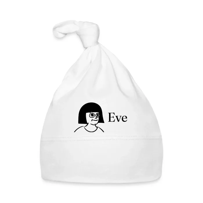 Bonnet bébé personnalisé au prénom Eve