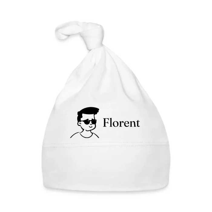 Bonnet bébé personnalisé au prénom Florent