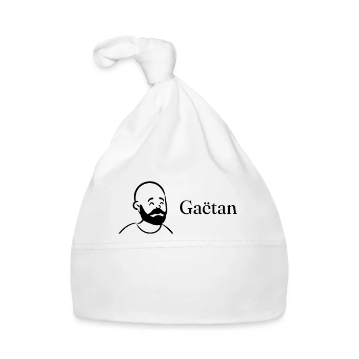 Bonnet bébé personnalisé au prénom Gaëtan