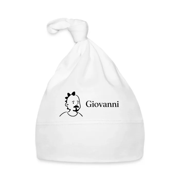 Bonnet bébé personnalisé au prénom Giovanni